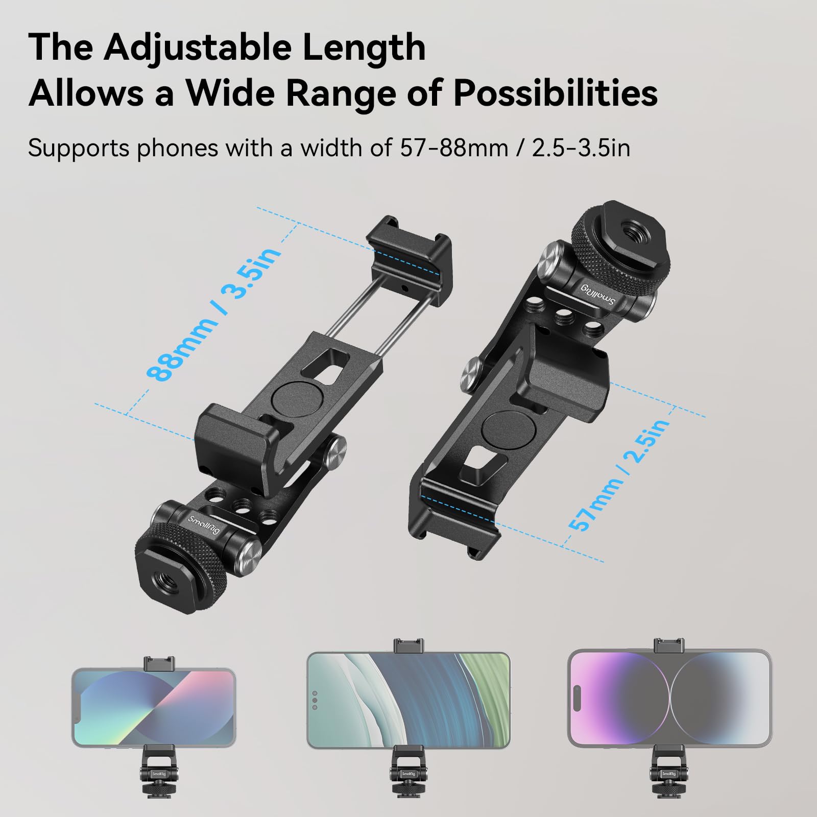 smallrig-4301-universal-phone-tripod-mount-metall-handyhalterung image 4