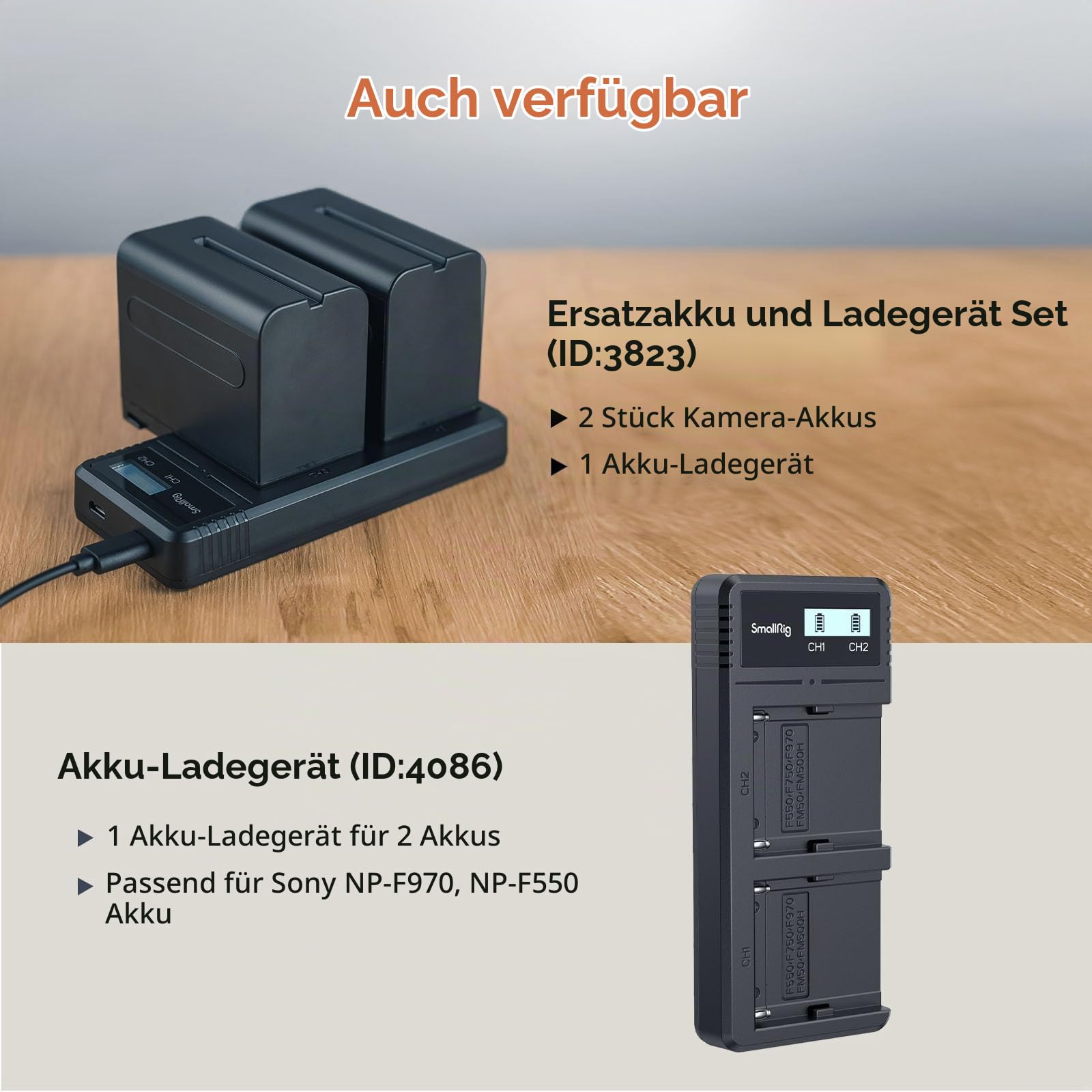 smallrig-4971-np-f550-usb-c-kamera-akku-3500mah-f-r-sony-np-f-orange image 7