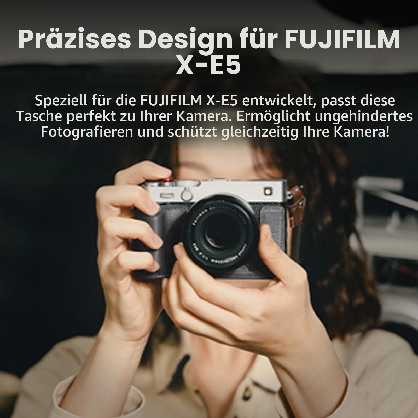 smallrig-5450-echtleder-taschenset-halbcase-schwarz-f-r-fujifilm-x-e5-mit-schult image 5
