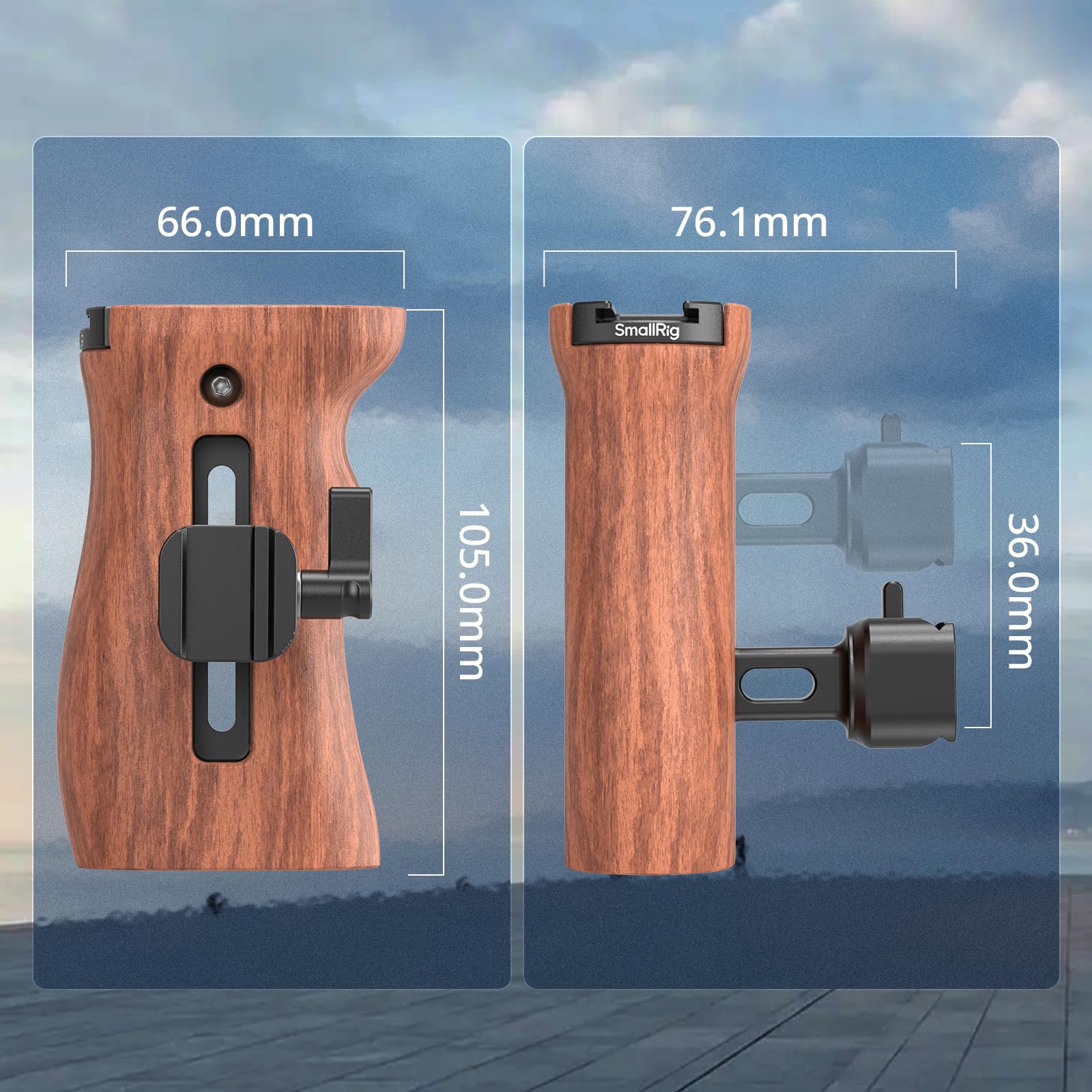 smallrig-2187c-seitengriff-side-handle-holzgriff-mit-nato-klemme image 5