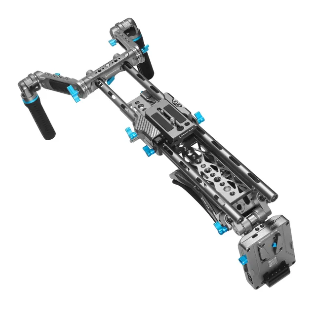 kondor-blue-shoulder-rig-pro-mkii-schulter-rig-bundle-v-mount-gold-mount image 1