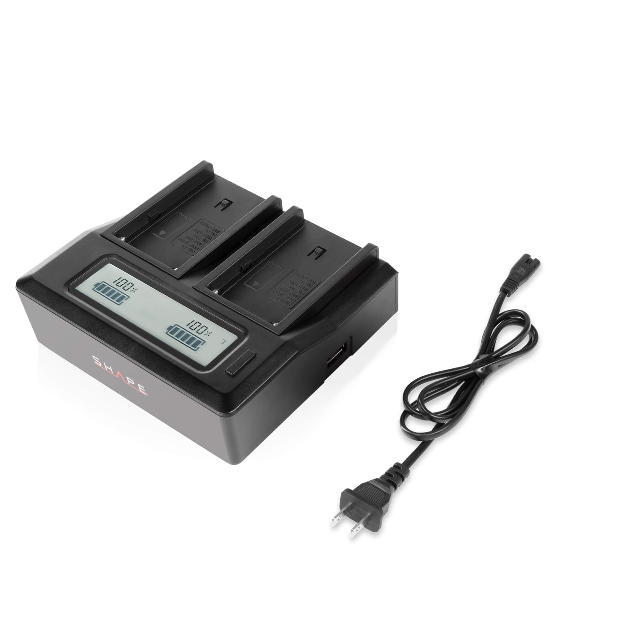 shape-np-f-dual-lcd-ladeger-t-f-r-sony-akkus-mit-usb-ausgang image 1