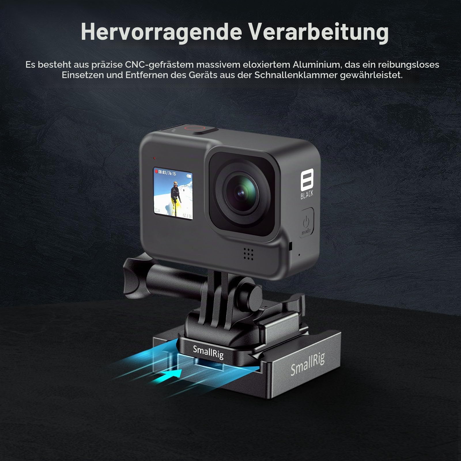 smallrig-2668-action-cam-mount-adapter-aluminium-mit-arca-schnellwechselplatte image 5