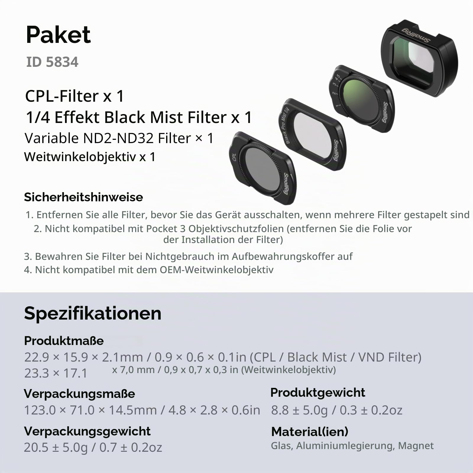 smallrig-4er-magnet-filter-set-5834-weitwinkel-cpl-black-mist-1-4-nd2-32-f-r-dji image 8