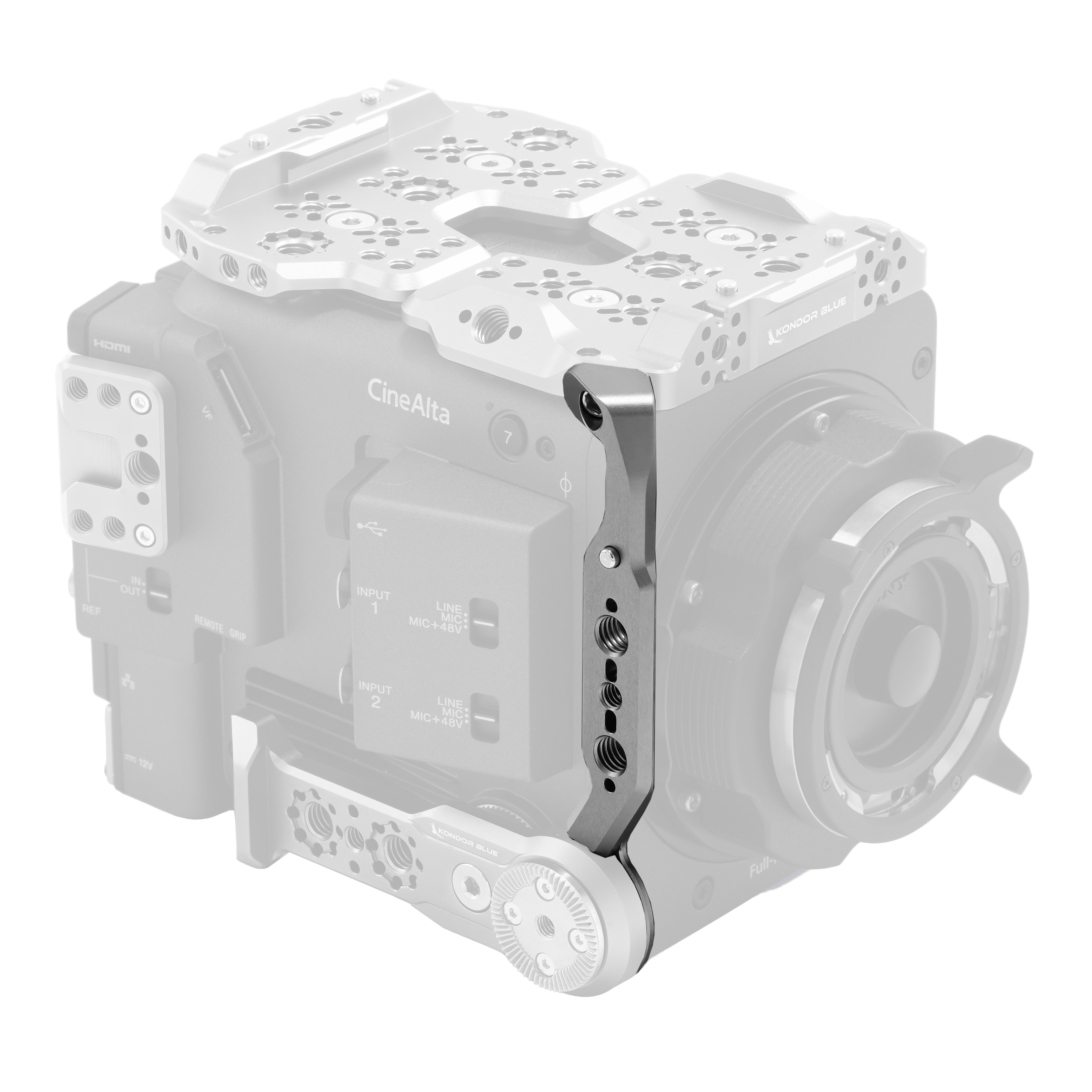 kondor-blue-sony-burano-cage-side-nato-rail-seitliche-nato-schiene-f-r-sony-bura image 1