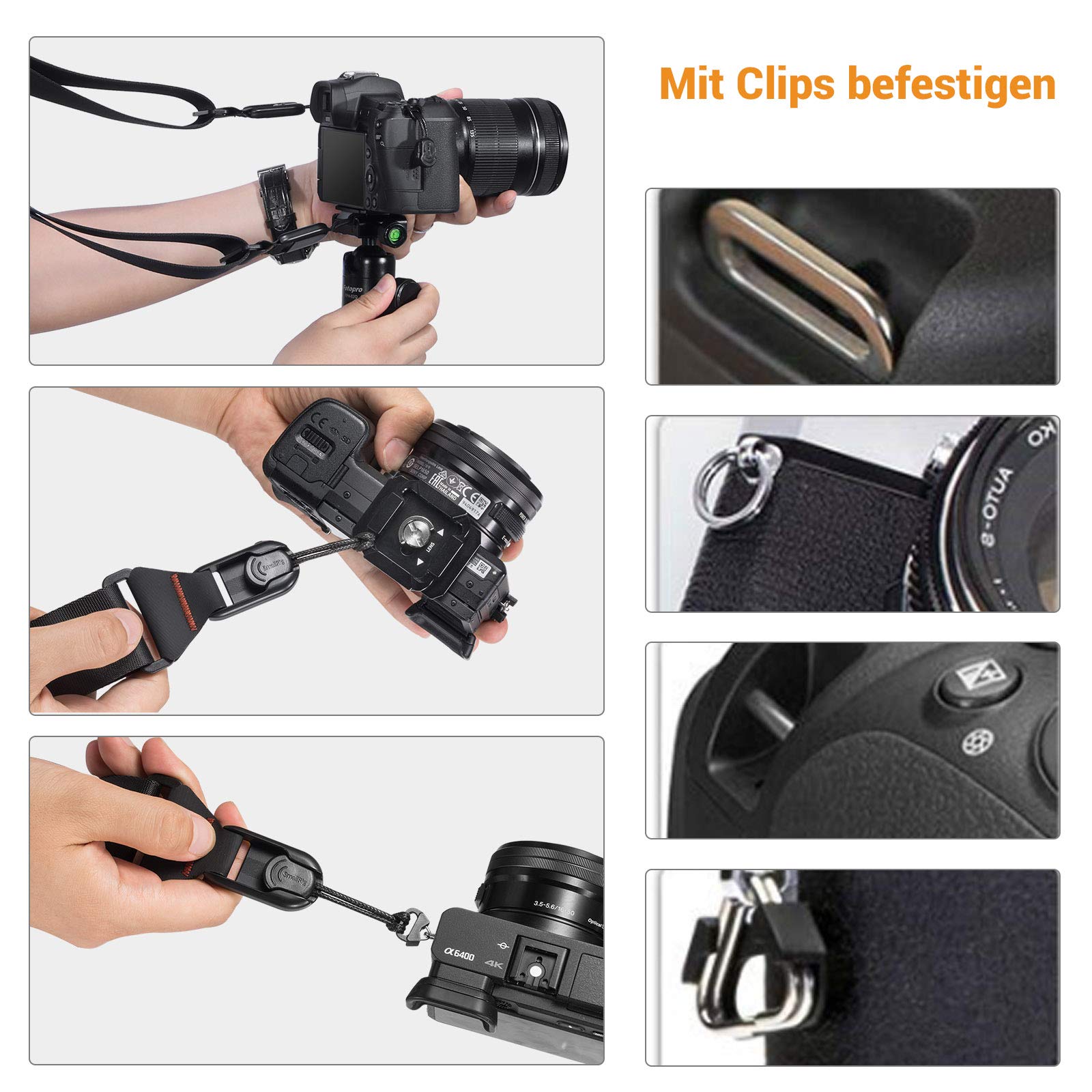smallrig-psc2428-universal-kameragurt-verstellbar-110-160cm-arca-swiss image 7