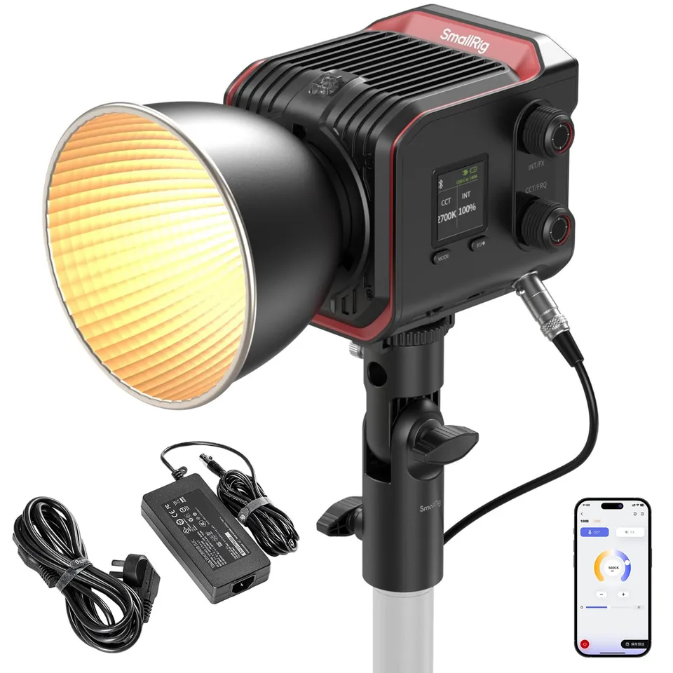 smallrig-rc-100b-cob-videoleuchte-100w-2700-6500k-pro-5142 image 1