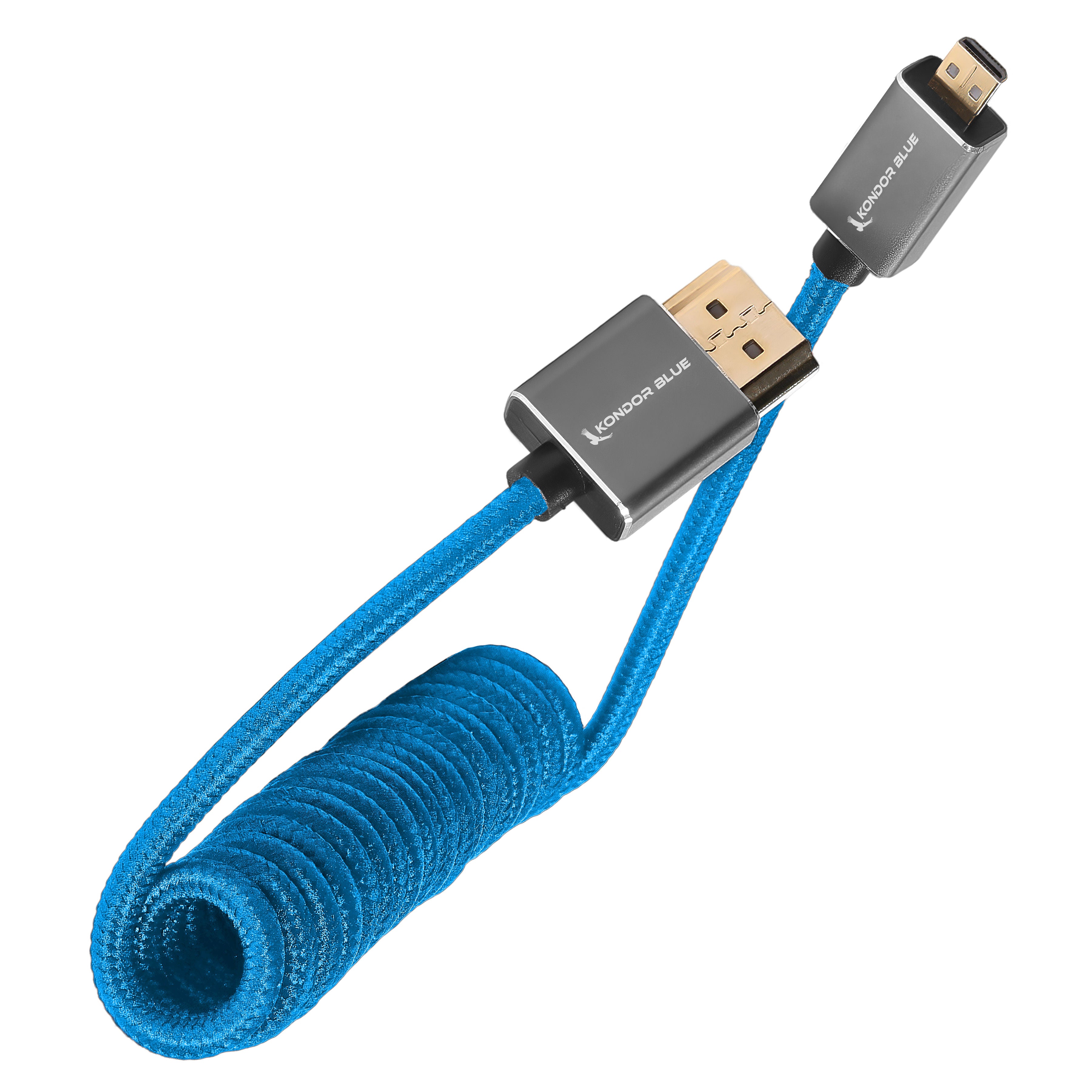 kondor-blue-micro-hdmi-auf-hdmi-kabel-12-24-coiled-nylon-braid image 3