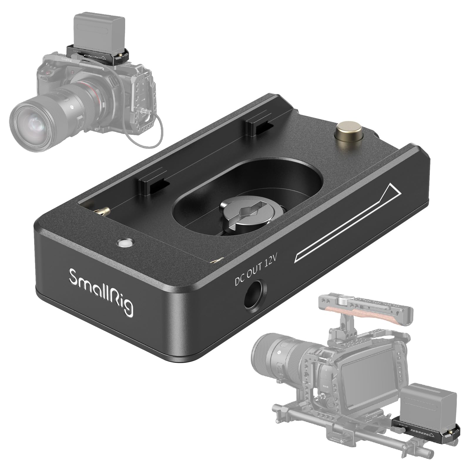 smallrig-3018-np-f-akku-adapterplatte-lite-12v-7-4v-dc-f-r-sony-bmpcc-gh5-z6-z7 image 1