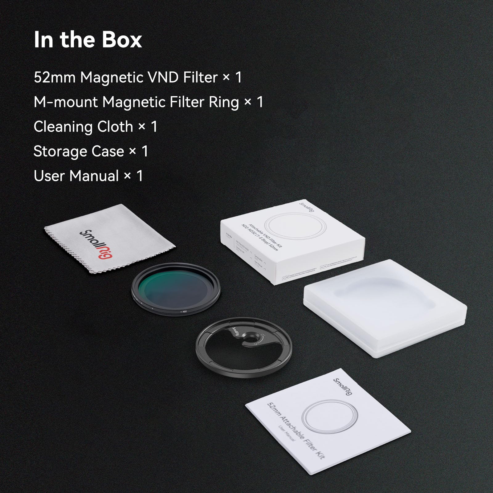 smallrig-52mm-magnetischer-vnd-filter-nd2-nd32-4386b-mit-m-mount image 7