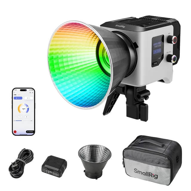 smallrig-5098-rc-220c-rgb-cob-videoleuchte-200-w-bowens-2500-10000k image 1