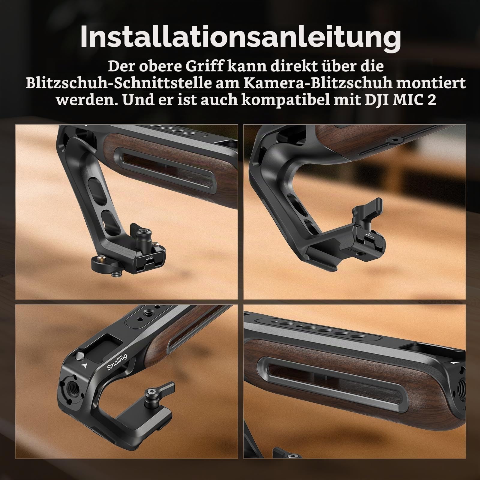 smallrig-5251-holz-top-handle-obergriff-mit-nato-klemme-und-nato-schiene image 4