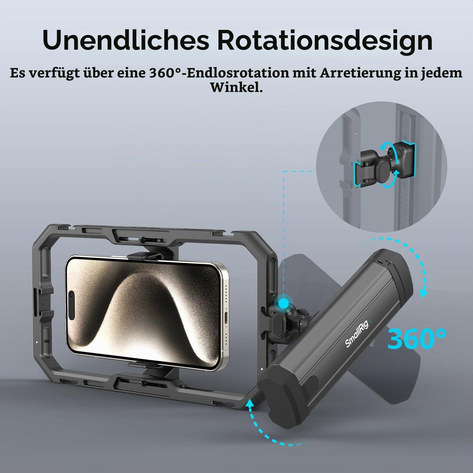 smallrig-hawklock-4842-drehbarer-schnellverschluss-seiten-obergriff-smartphone image 3