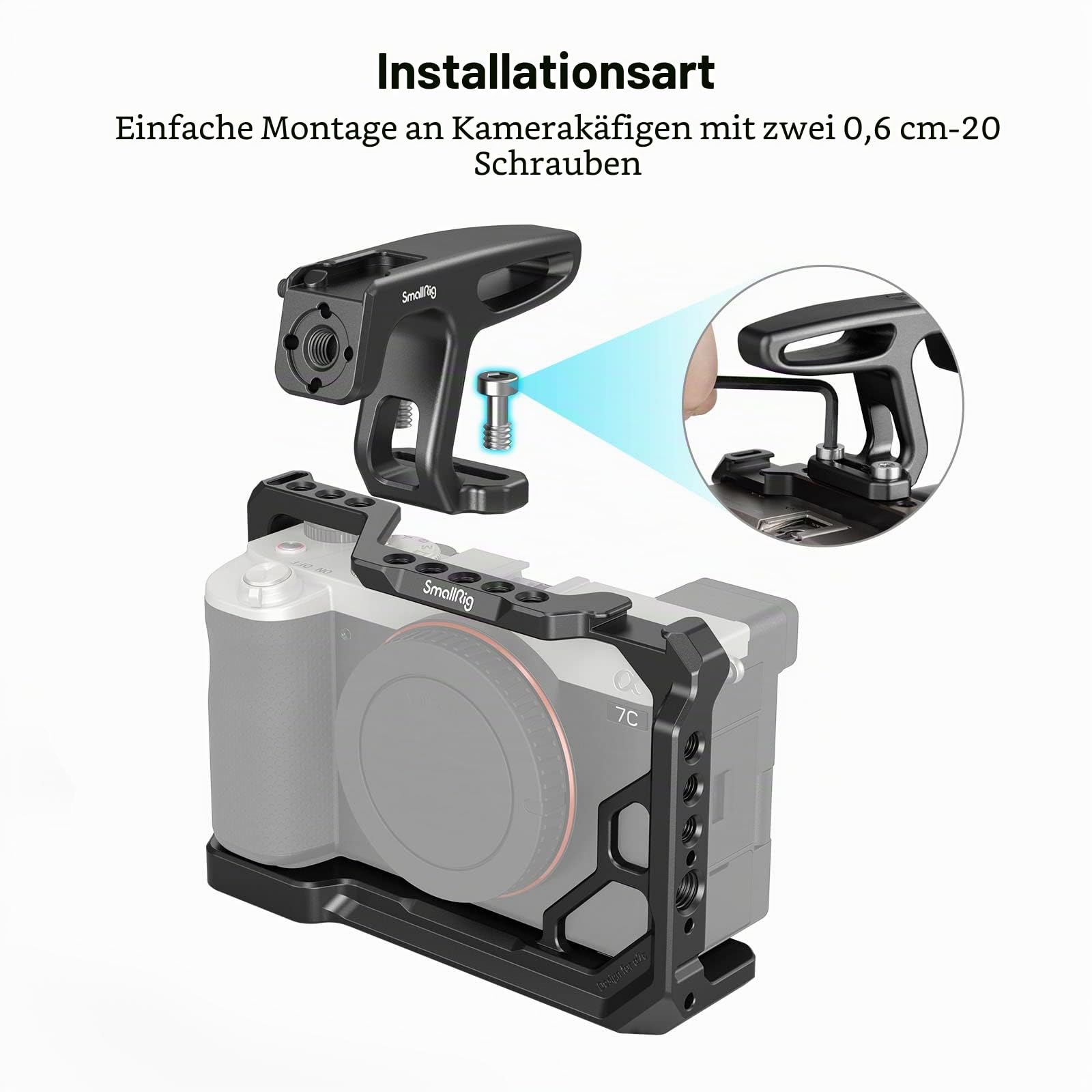 smallrig-hts2756b-mini-top-handle-f-r-vlogging-cages-79-g-mit-kaltschuh-arri-loc image 2