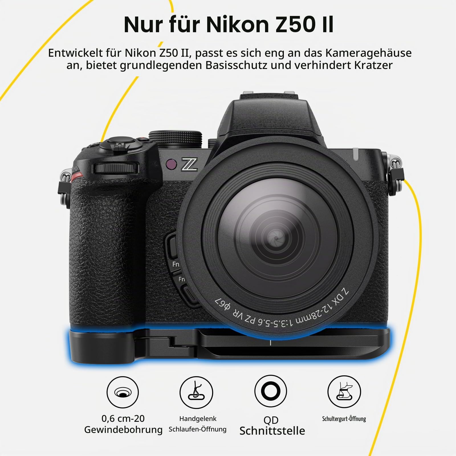 smallrig-4981b-grundplatte-aluminium-f-r-nikon-z50-ii-mit-arca image 2