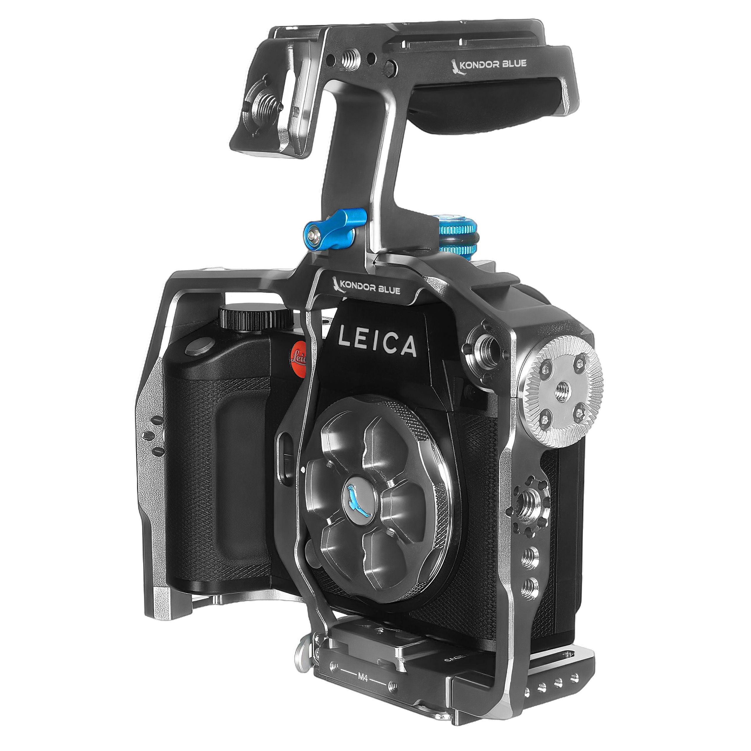 kondor-blue-leica-sl2s-sl2-sl-full-cage-mit-arca-qr-und-nato-schienen image 2