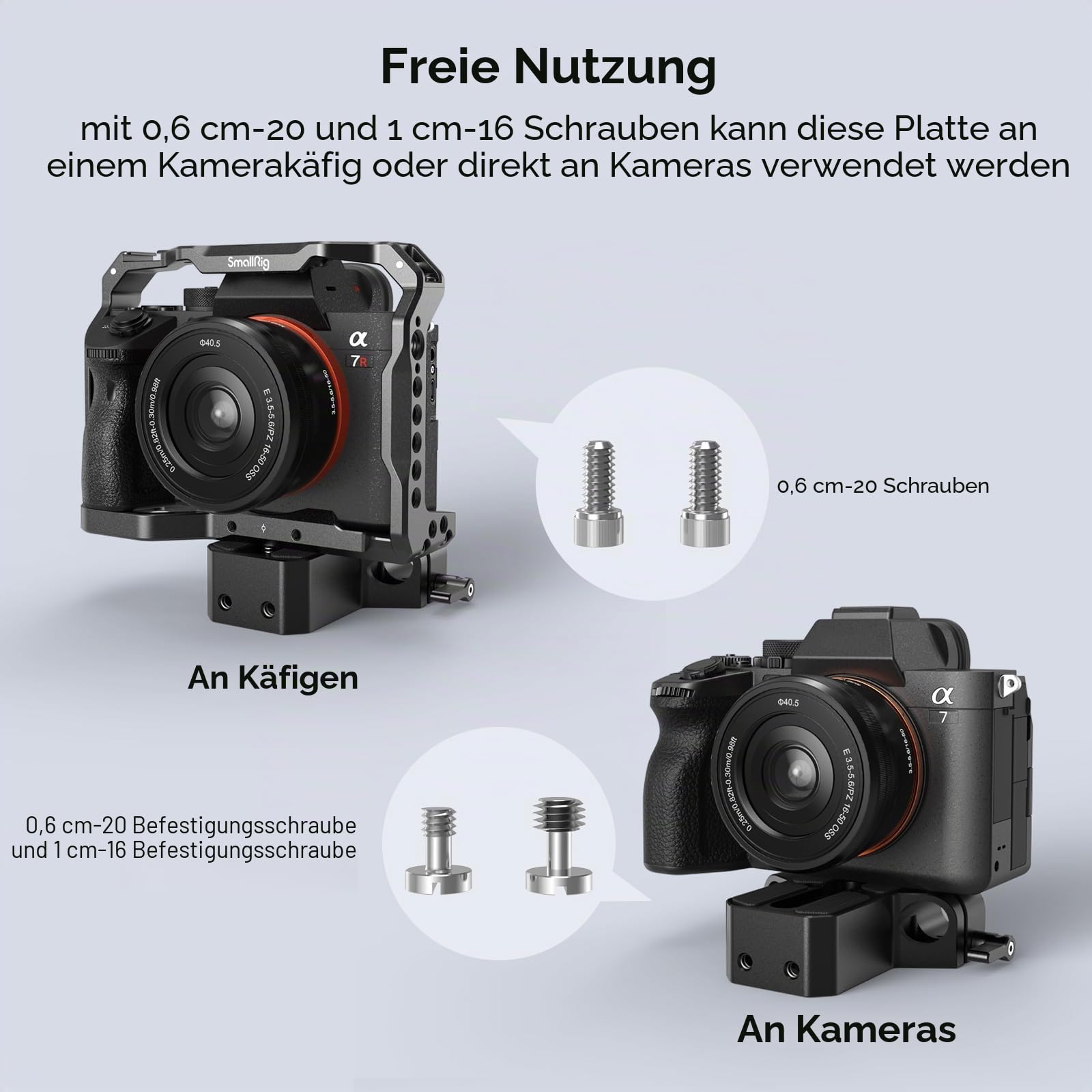 smallrig-1674-kamera-grundplatte-mit-15mm-rod-klemme image 2
