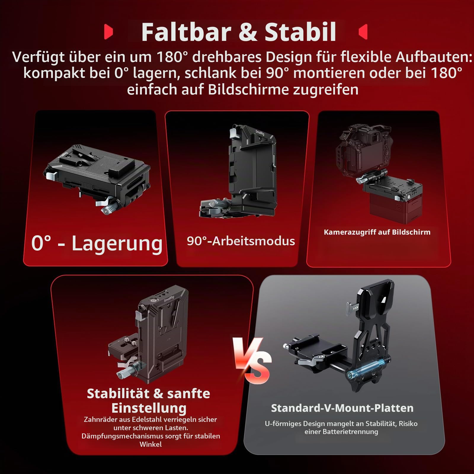 smallrig-v-mount-akkuplatten-kit-arca-qr-mit-lcd-schutz-d-tap-usb-c image 4
