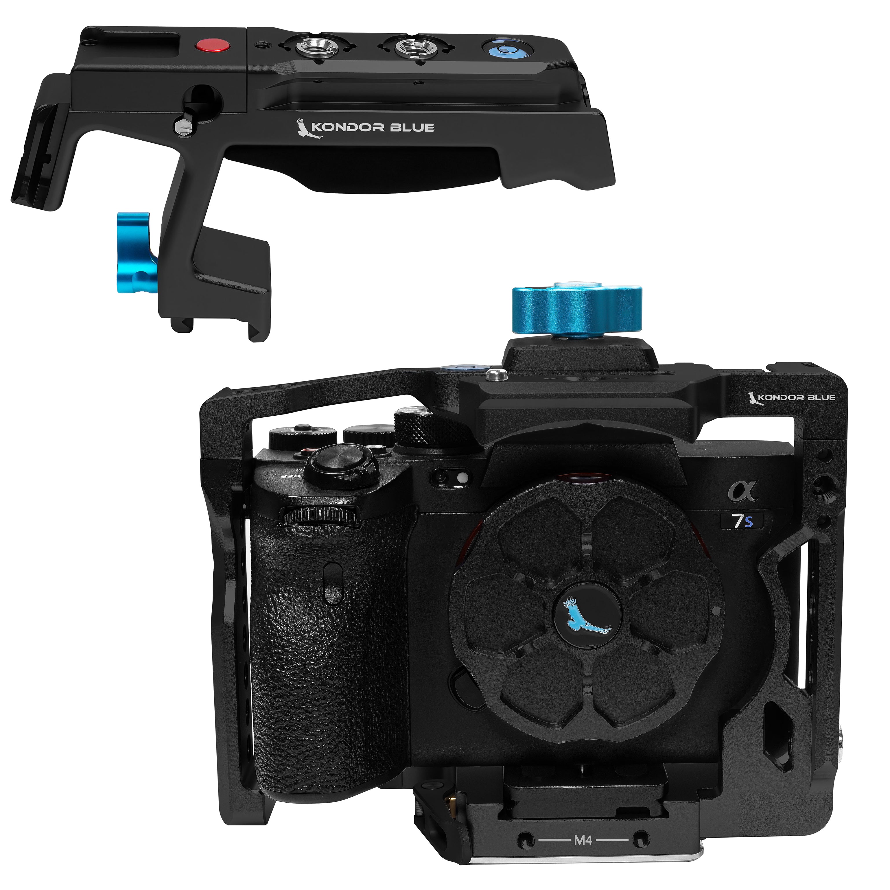 kondor-blue-sony-a1-a7-serie-cage-a1-a7s-iii-a7-iv-a7r-iv-a7r-v-mit-top-handle image 6