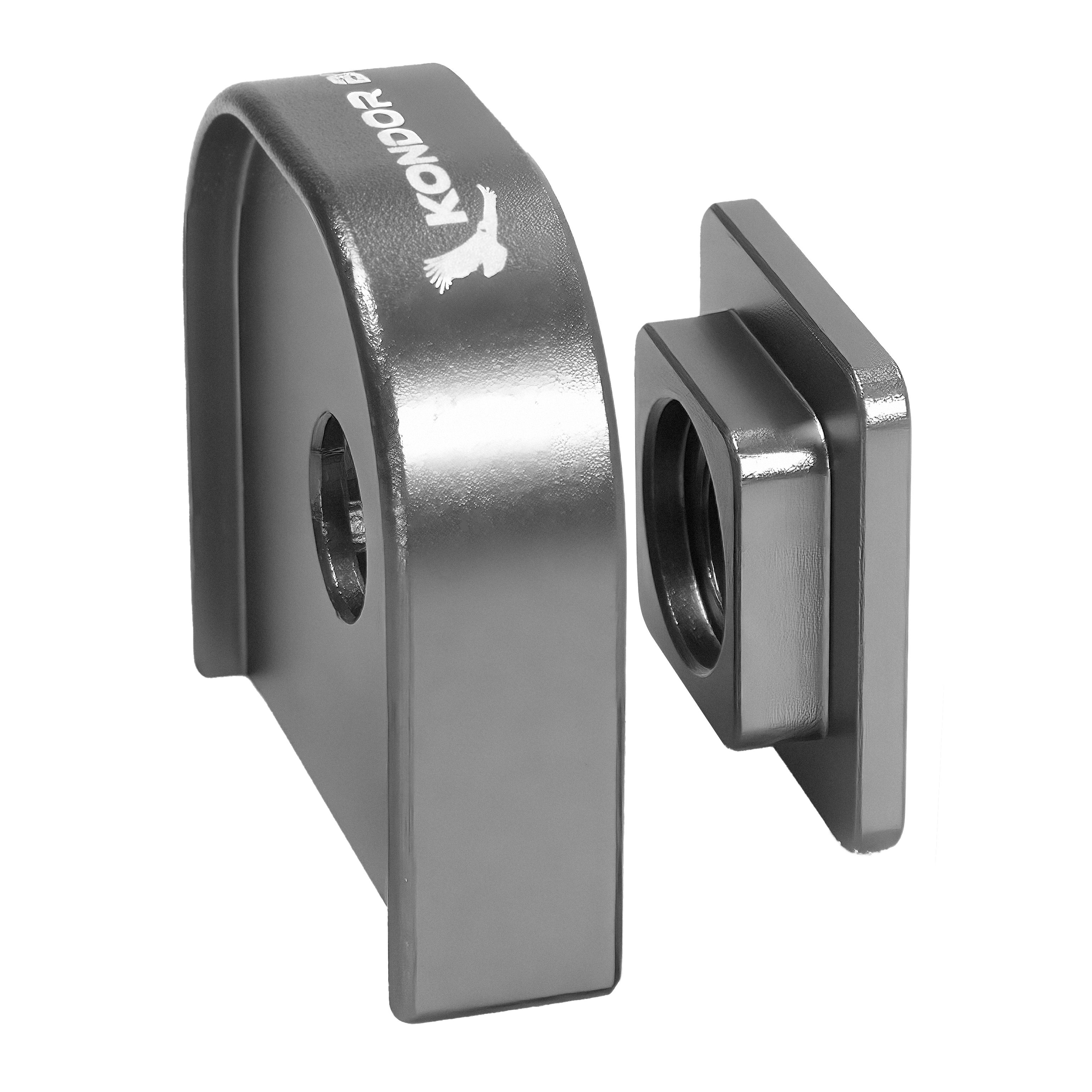 kondor-blue-cold-shoe-auf-mini-lock-qr-plate-adapter-cradle image 1
