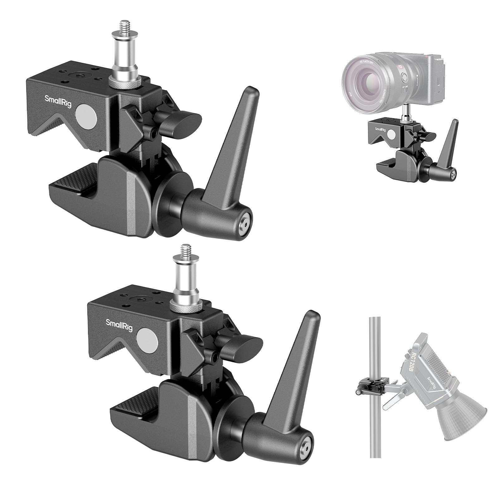smallrig-4861-super-clamp-klemm-set-bis-15-kg-mit-1-4-und-3-8-zoll image 8