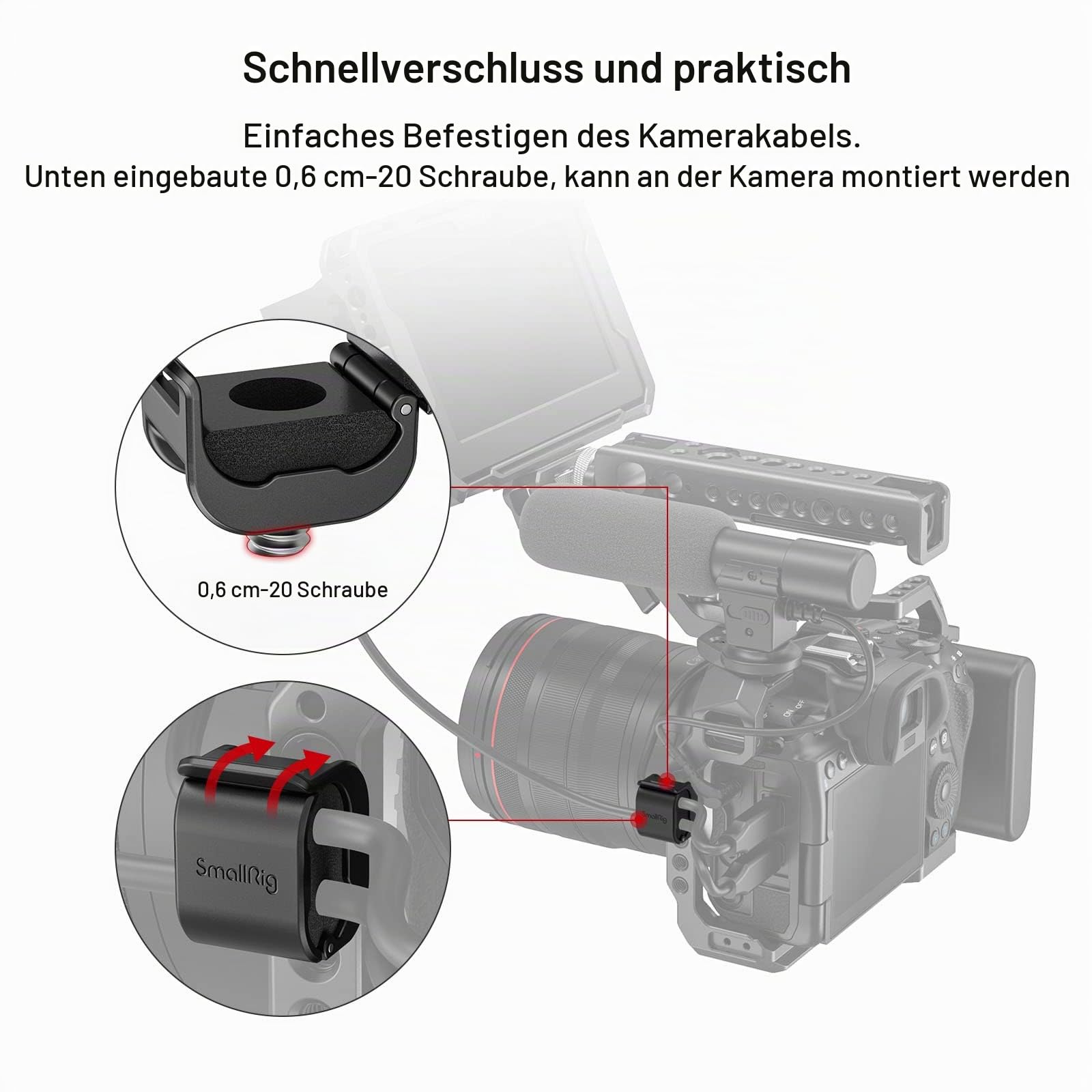 smallrig-3685-kamerakabelklemme-4er-set-2-6-mm-kabelhalter-f-r-sdi-mikrofon-und- image 2