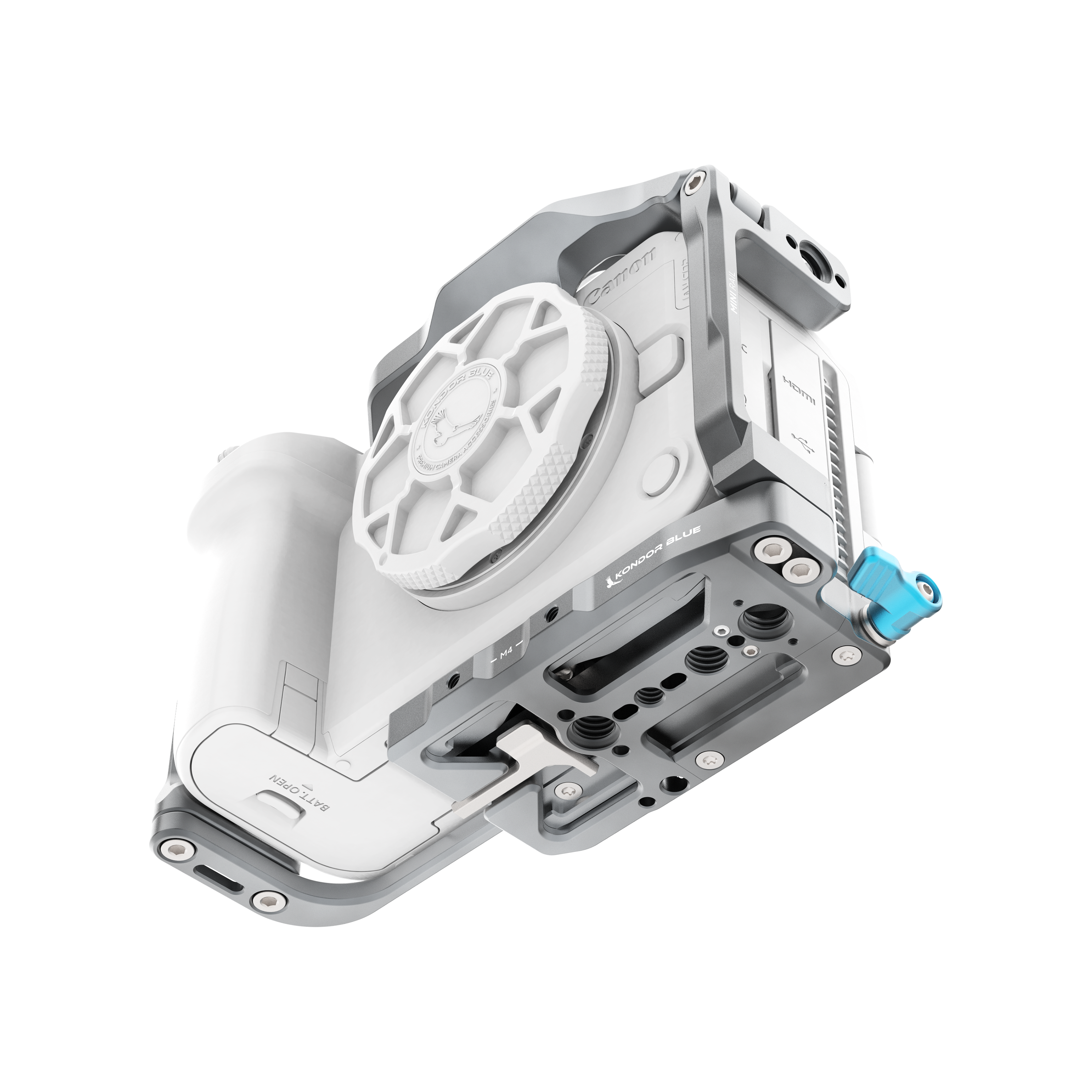 kondor-blue-canon-r6-v-hybrid-camera-cage-hybrid-hatch-2-0-voll-halb-cage image 3