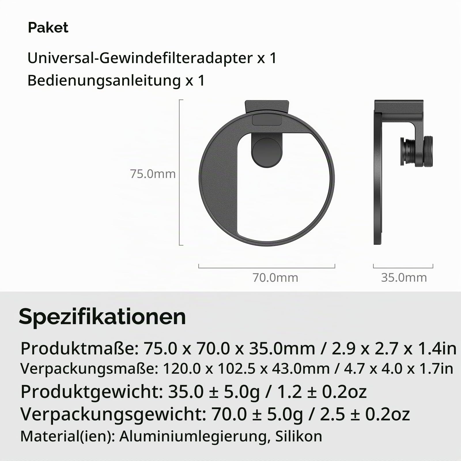 smallrig-5174-universal-filteradapter-67mm-mit-klemme-und-blitzschuh-f-r-smartph image 7