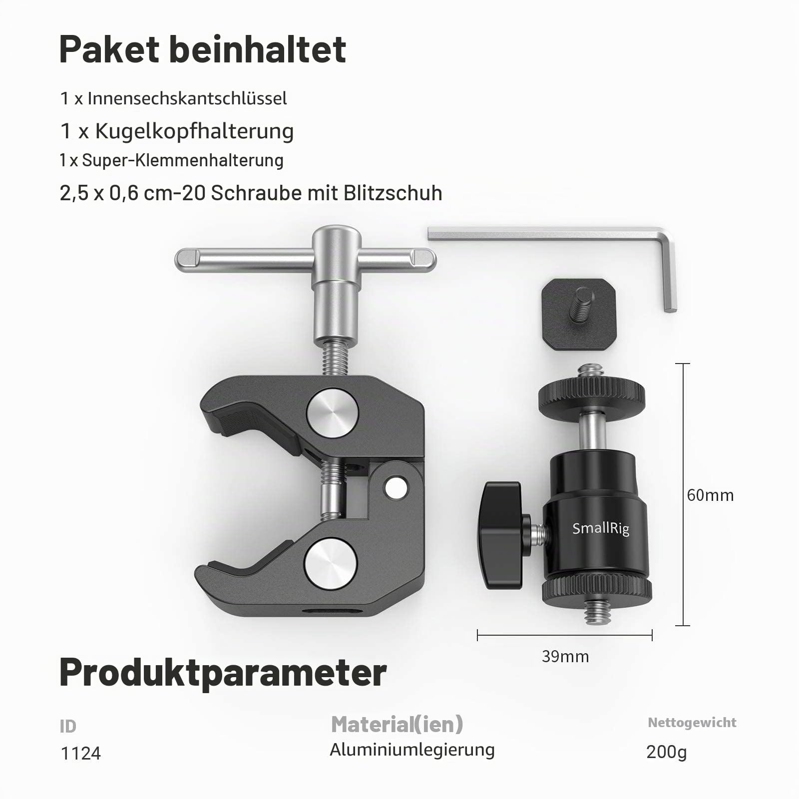 smallrig-super-clamp-mit-mini-kugelkopf-und-blitzschuh image 8