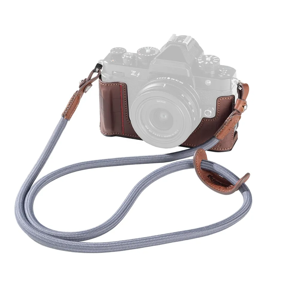 smallrig-5096-kamerataschen-set-aus-pu-leder-f-r-nikon-z-f-braun-mit-griff-und-s image 1