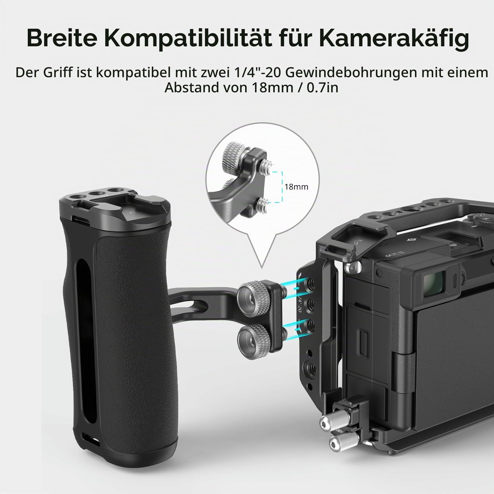 smallrig-mini-side-handle-4756-mit-1-4-zoll-schrauben-verstellbarer-kameragriff image 2