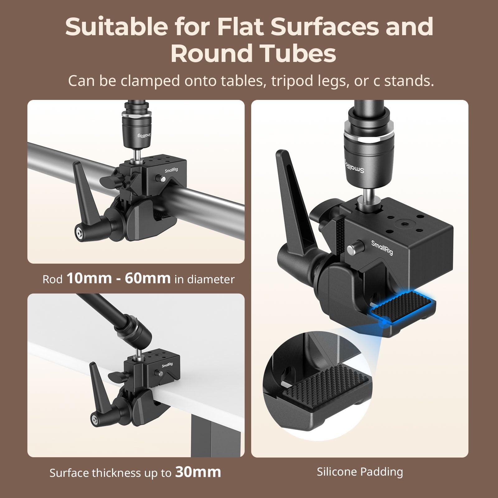 smallrig-4862-friction-magic-arm-set-mit-super-clamp-und-kameraplattform-524-mm image 6