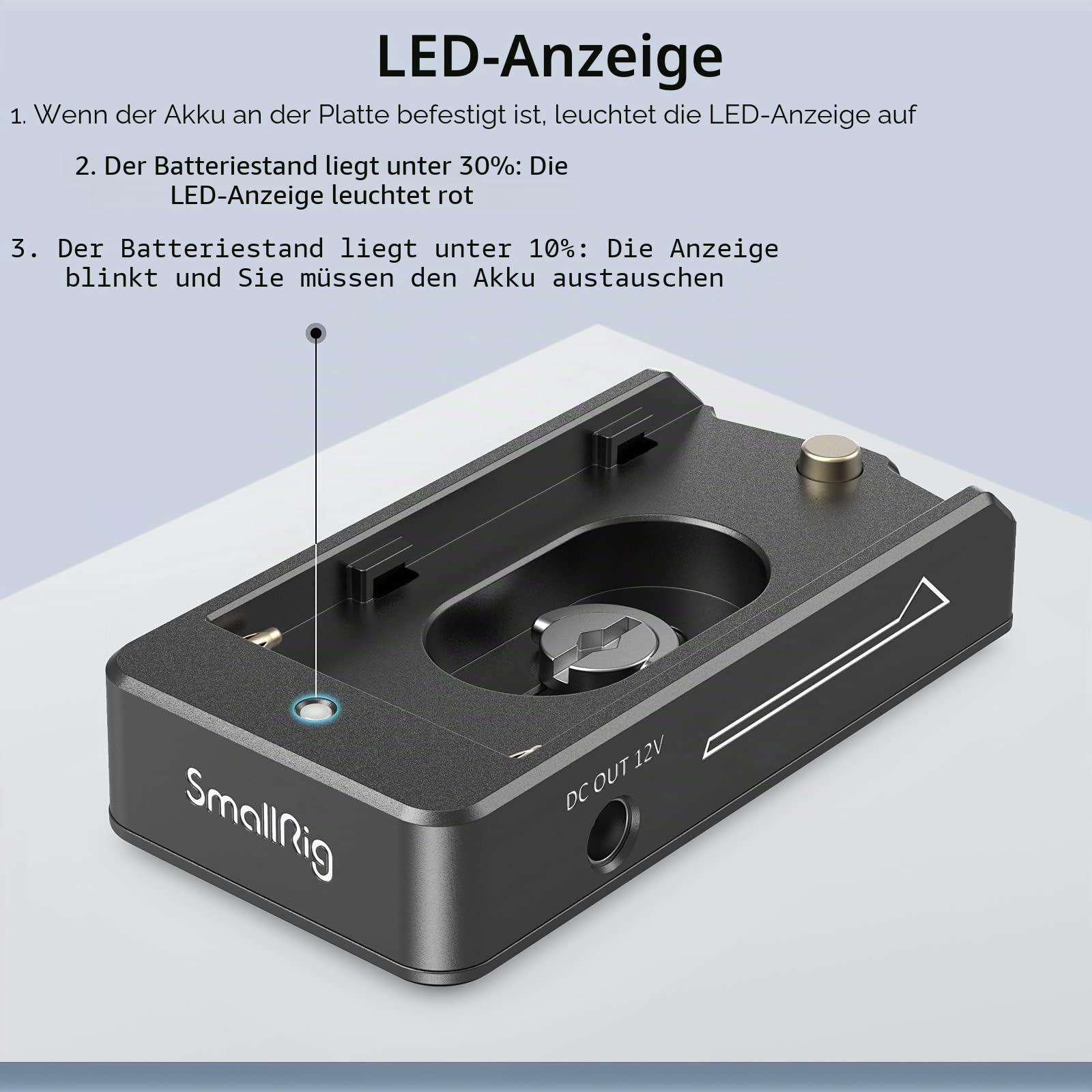 smallrig-3018-np-f-akku-adapterplatte-lite-12v-7-4v-dc-f-r-sony-bmpcc-gh5-z6-z7 image 4