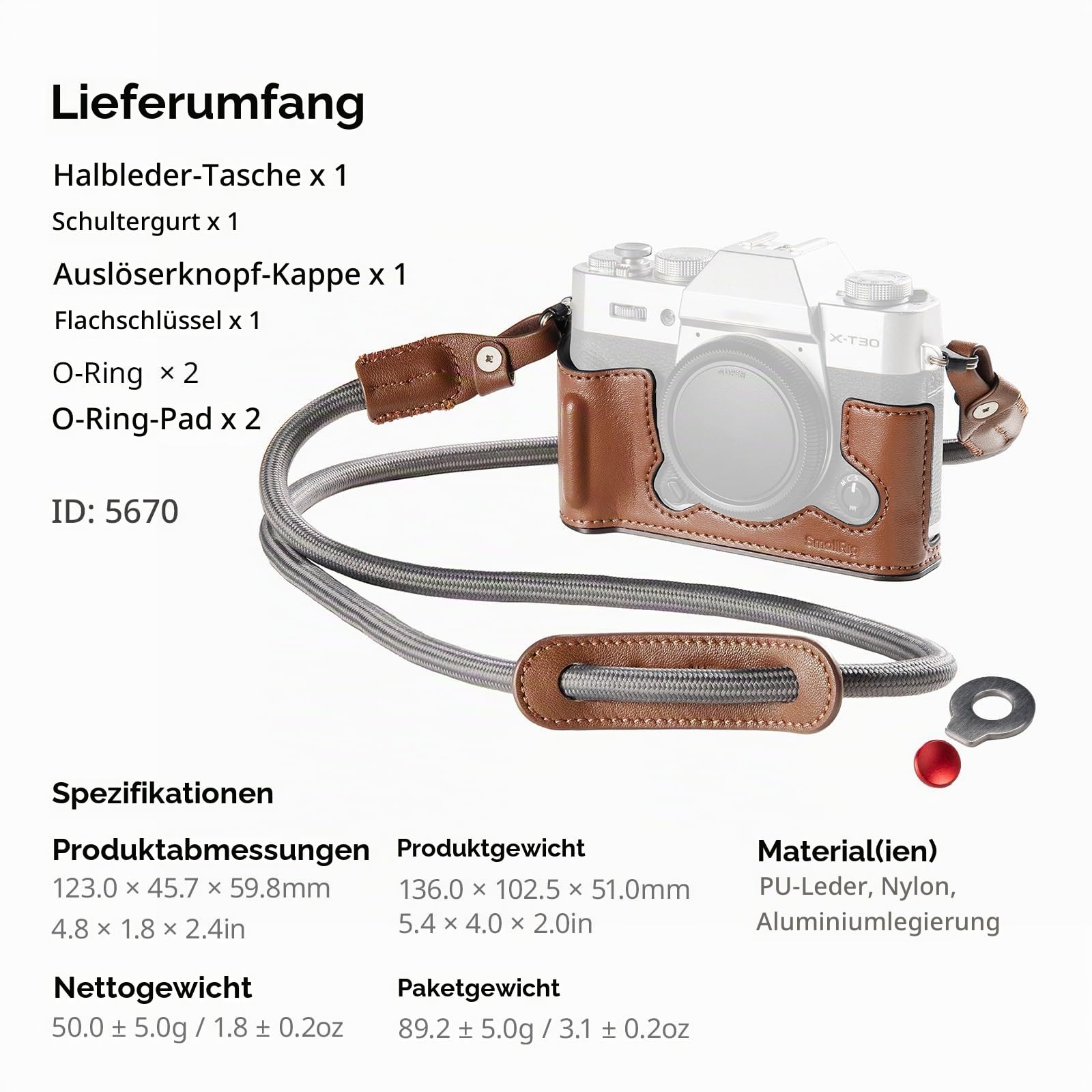 smallrig-5670-halbledertasche-braun-mit-schultergurt-f-r-fujifilm-x-t30-x-t30-ii image 8