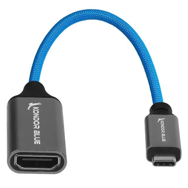 kondor-blue-usb-c-auf-hdmi-female-adapter-display-kabel-f-r-monitore image 1
