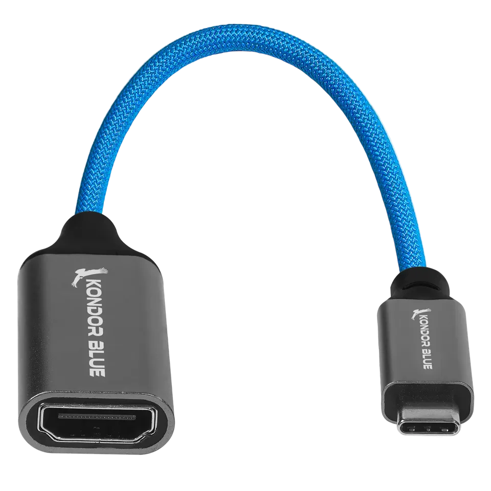 kondor-blue-usb-c-auf-hdmi-female-adapter-display-kabel-f-r-monitore image 1