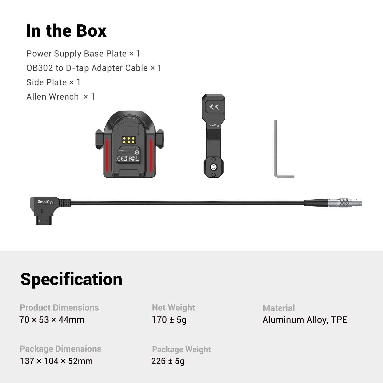 smallrig-3252-netzteil-grundplatte-f-r-dji-rs-2-rs-3-pro-rs-4-pro-rs-5 image 8