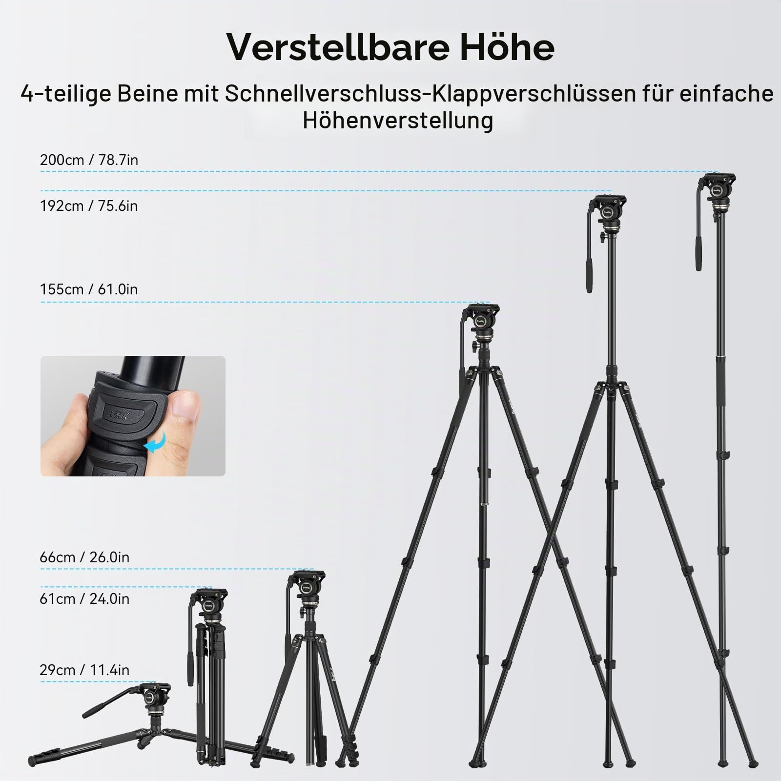 smallrig-ct210-videostativ-75-zoll-mit-fluidkopf-und-nivellierbasis-4475 image 3