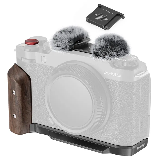 smallrig-5260-holzhandgriff-l-platte-f-r-fujifilm-x-m5-mit-arca-schnellwechselpl image 1