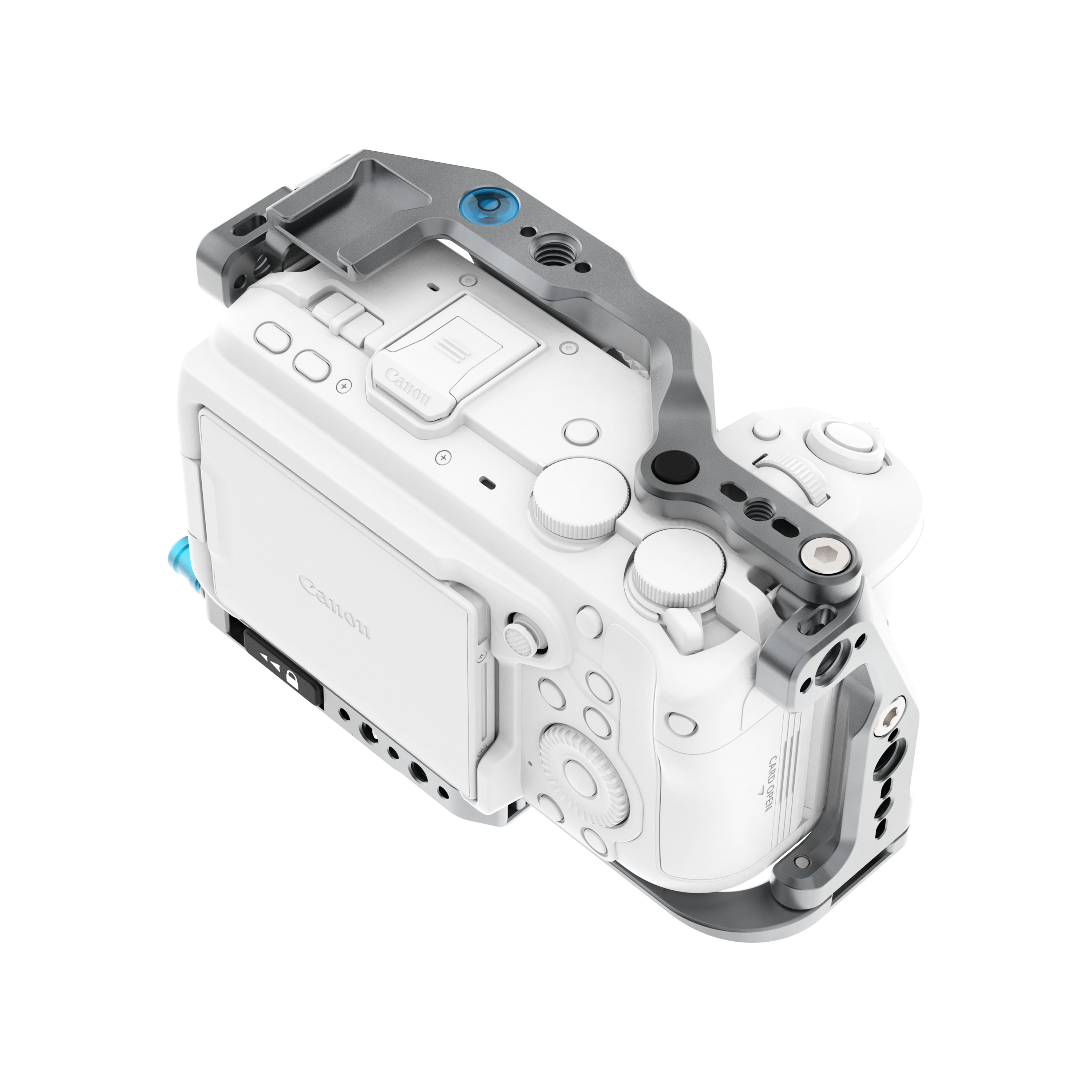 kondor-blue-canon-r6-v-hybrid-camera-cage-hybrid-hatch-2-0-voll-halb-cage image 5