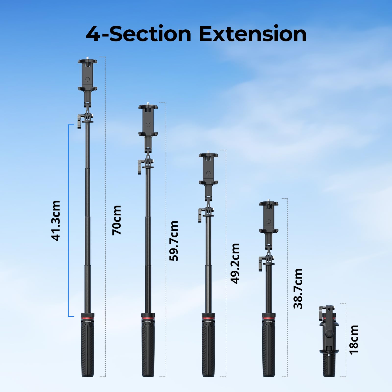 smallrig-vt-17-3-in-1-mini-reisestativ-selfie-stick-4-stufig image 4