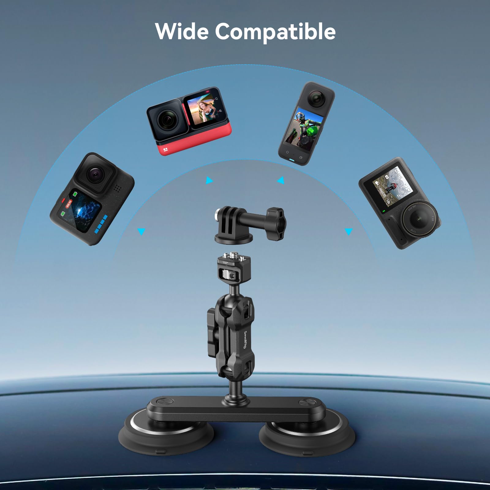 smallrig-4467-2-in-1-dual-magnet-saugnapfhalterung-f-r-action-kameras-mit-magic- image 7