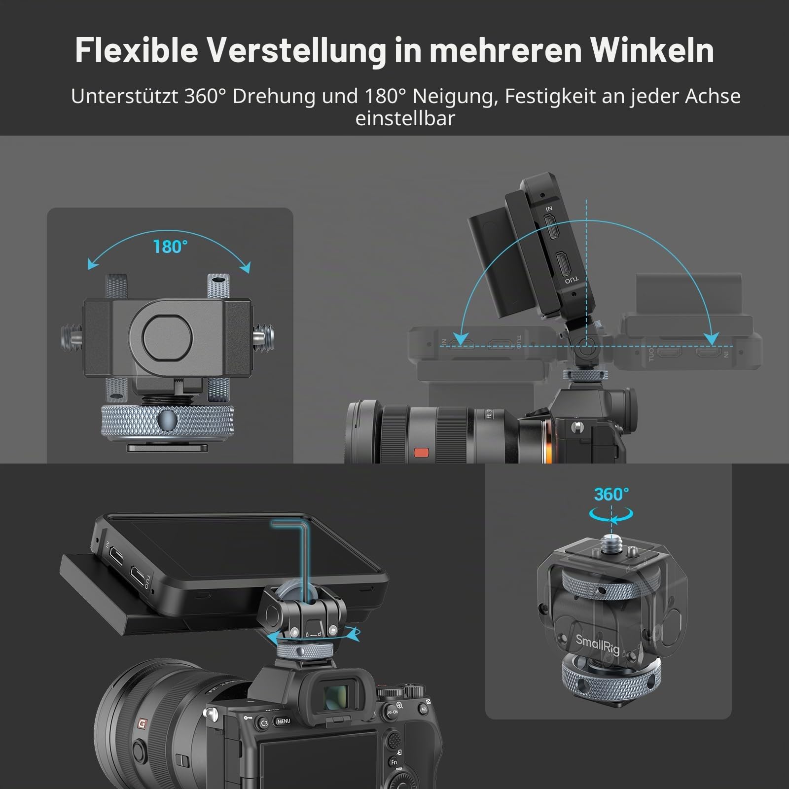 smallrig-3809b-kamera-monitorhalterung-lite-mit-blitzschuh image 3