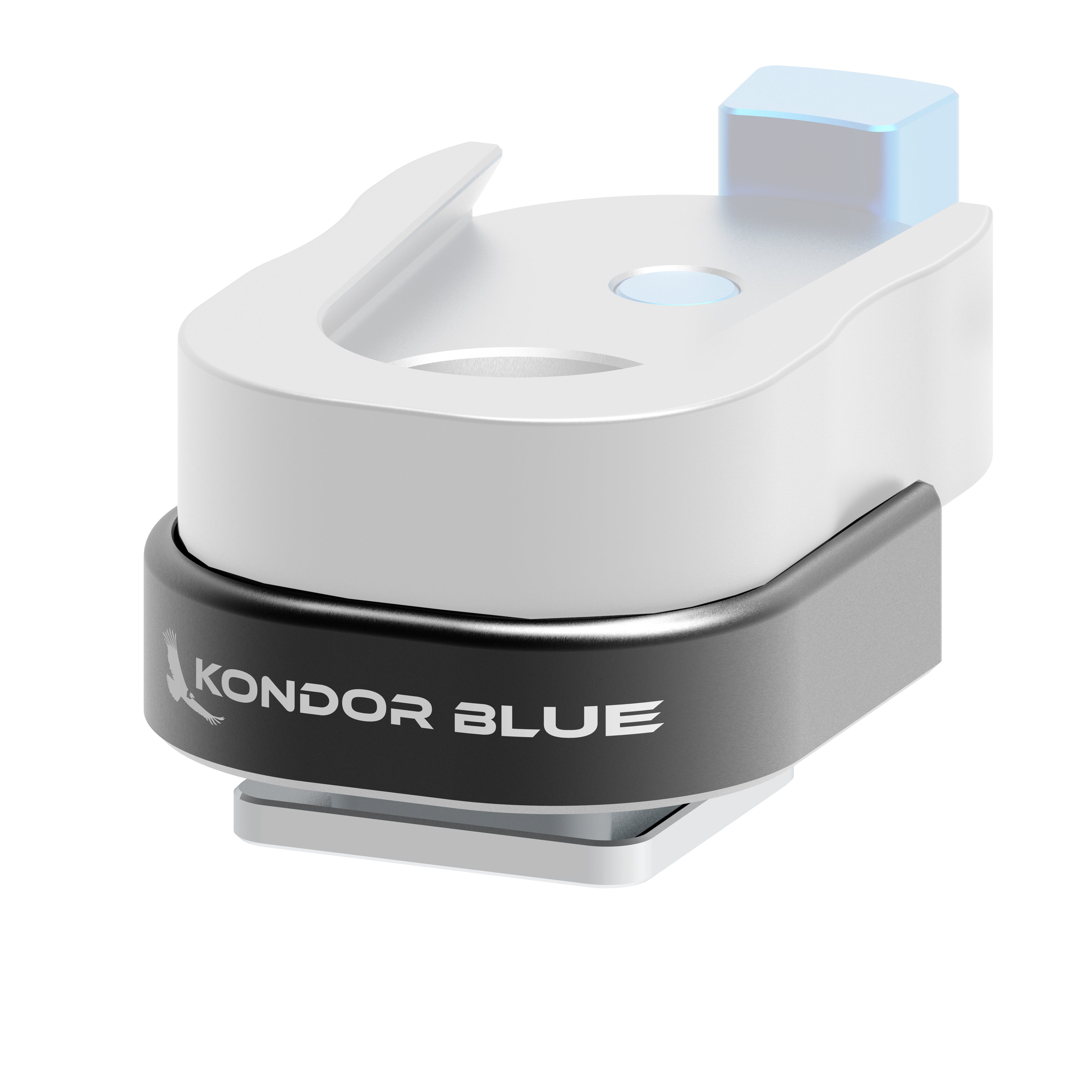 kondor-blue-cold-shoe-auf-mini-lock-qr-plate-adapter-cradle image 3