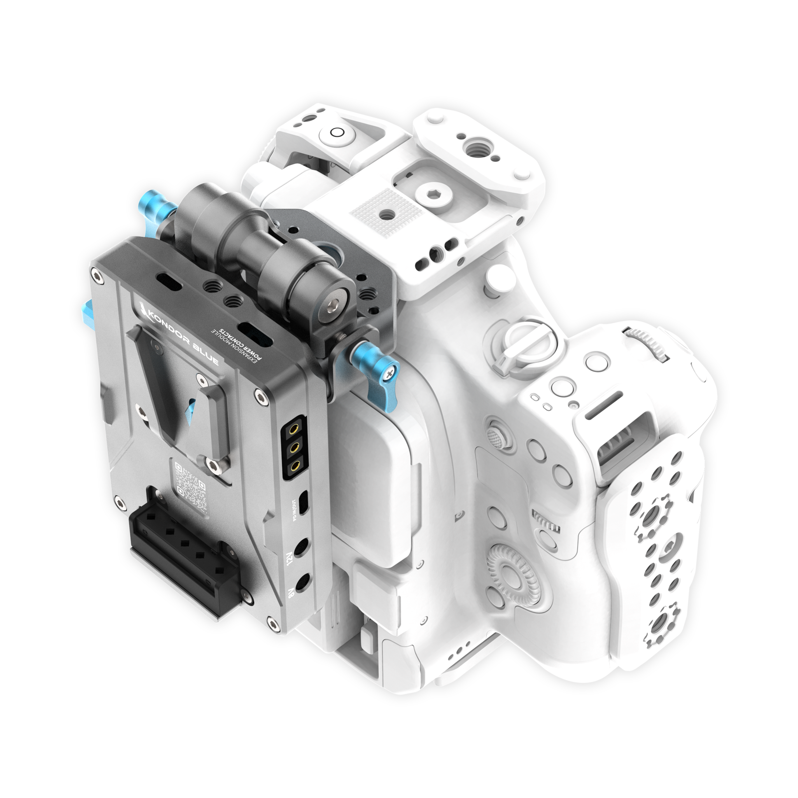 kondor-blue-canon-c80-cage-battery-plate-kit image 1