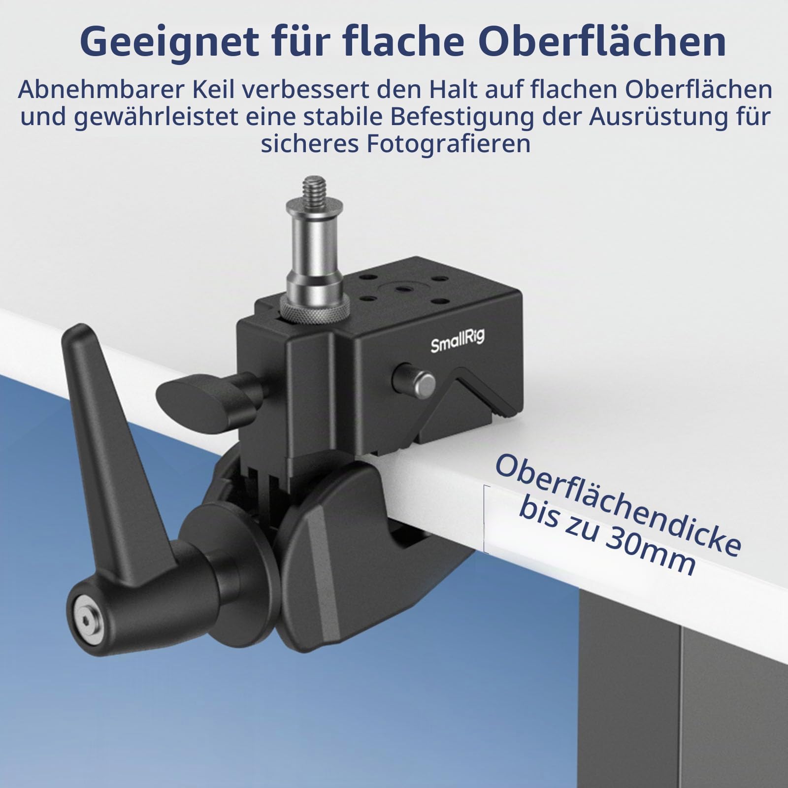smallrig-4861-super-clamp-klemm-set-bis-15-kg-mit-1-4-und-3-8-zoll image 2