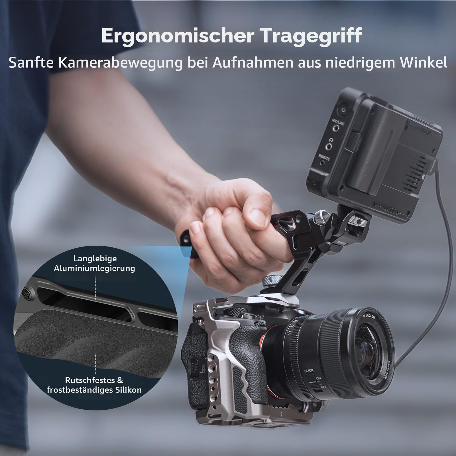 smallrig-top-handle-5323-mit-monitor-montagesatz-360-180-verstellbar image 2