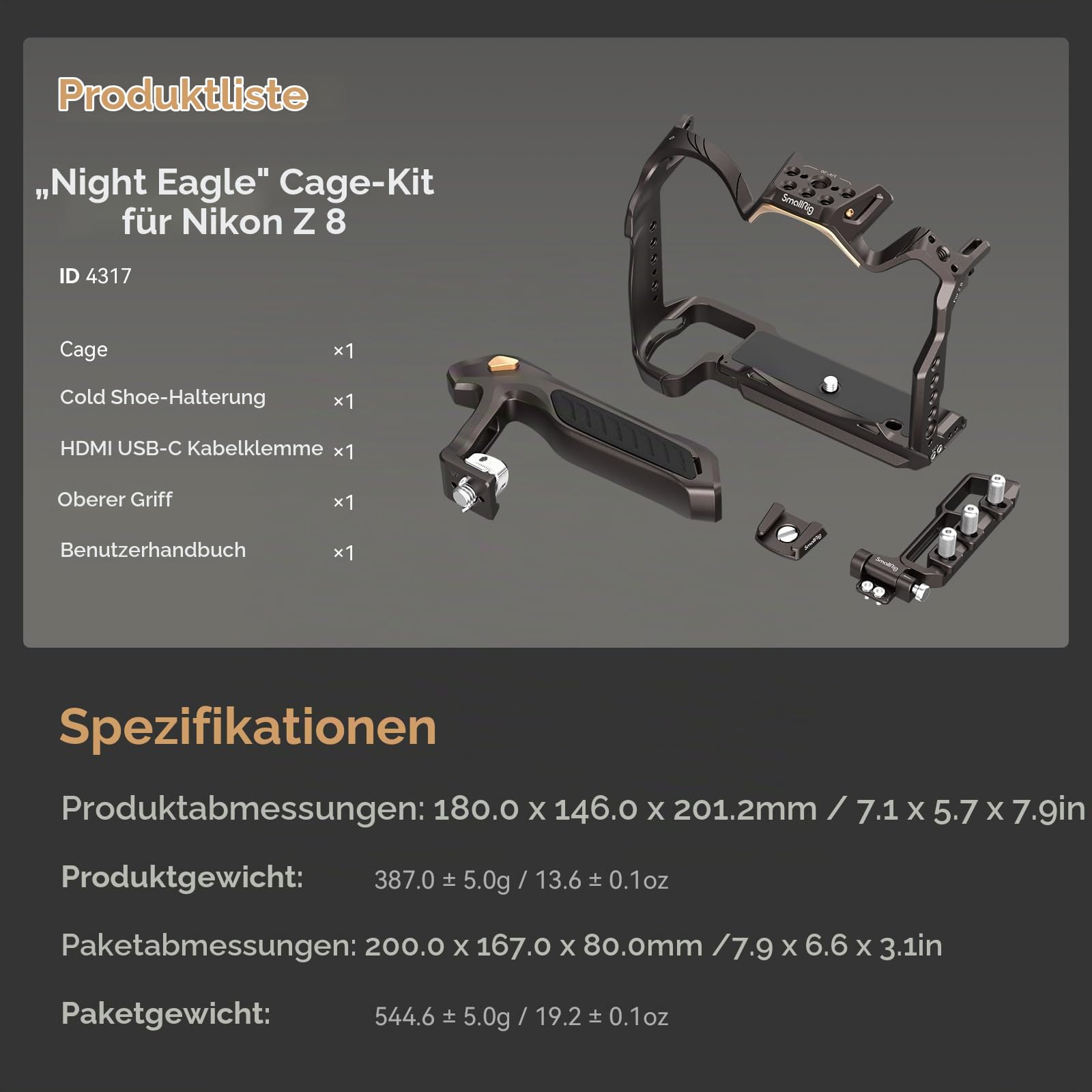 smallrig-4317-night-eagle-z8-voll-kamerak-fig-set-f-r-nikon-z-8 image 6