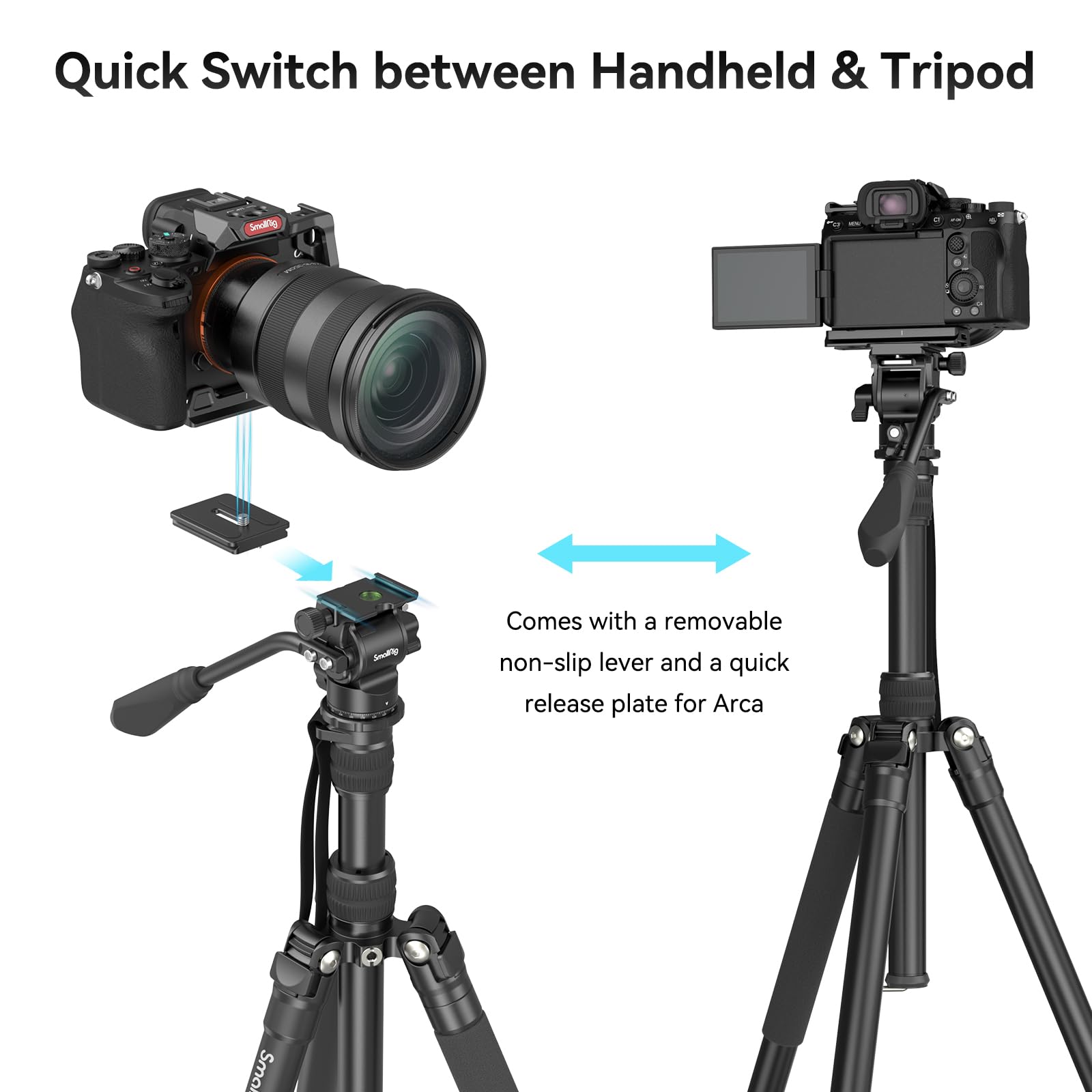 smallrig-ct180-3760b-videostativ-71-aluminium-mit-fluidkopf-monopod-funktion image 6