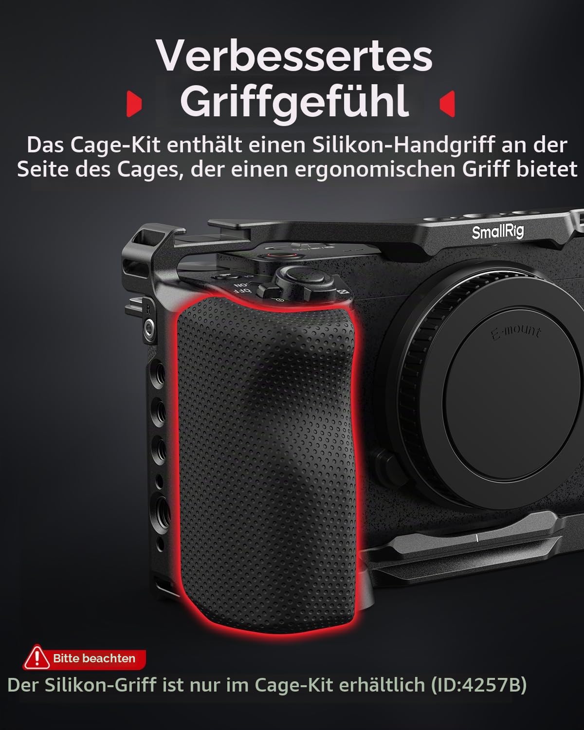 smallrig-4257b-cage-kit-mit-silikongriff-und-hdmi-kabelklemme-f-r-sony-zv-e1 image 7